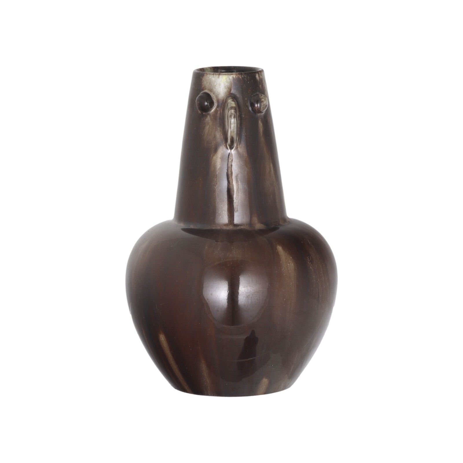 Linthorpe Pottery Rare Christopher Dresser Face Vase photo for sale