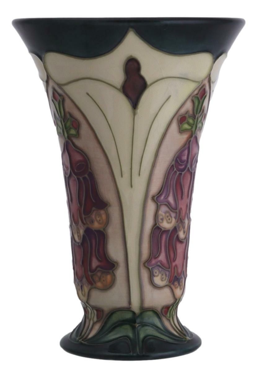 Moorcroft Pottery Foxglove Vase 6 1/8" (15.5cm) 1995 Rachel Bishop Design 2nd Q photo Home Decor