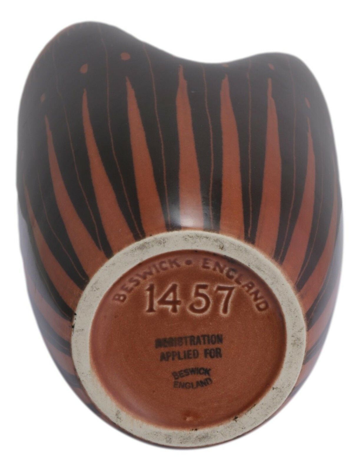 Beswick Pottery Vase 1457 Albert Hallam Modern Design 7" (17.75cm) 1950's photo Home Decor