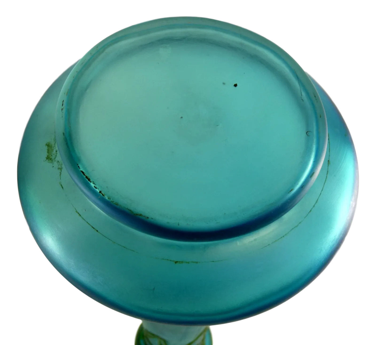 Pallme Konig Rare Pair Of Art Nouveau Iridescent Blue & Green Glass Vase photo 550.0