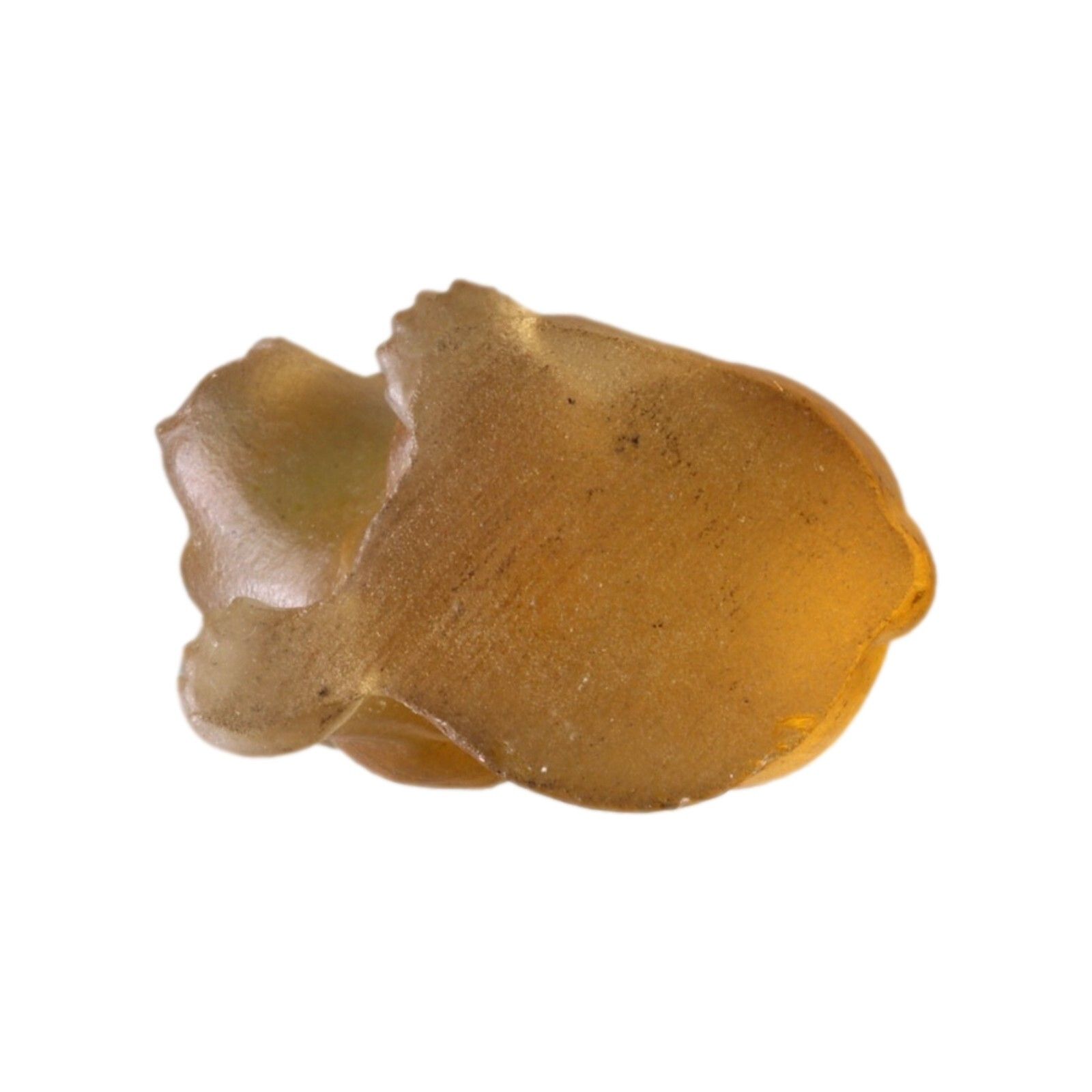 Antique Czech Glass Crackerjack Cracker Jack Charm French Bulldog Yellow 4.8cm photo buy