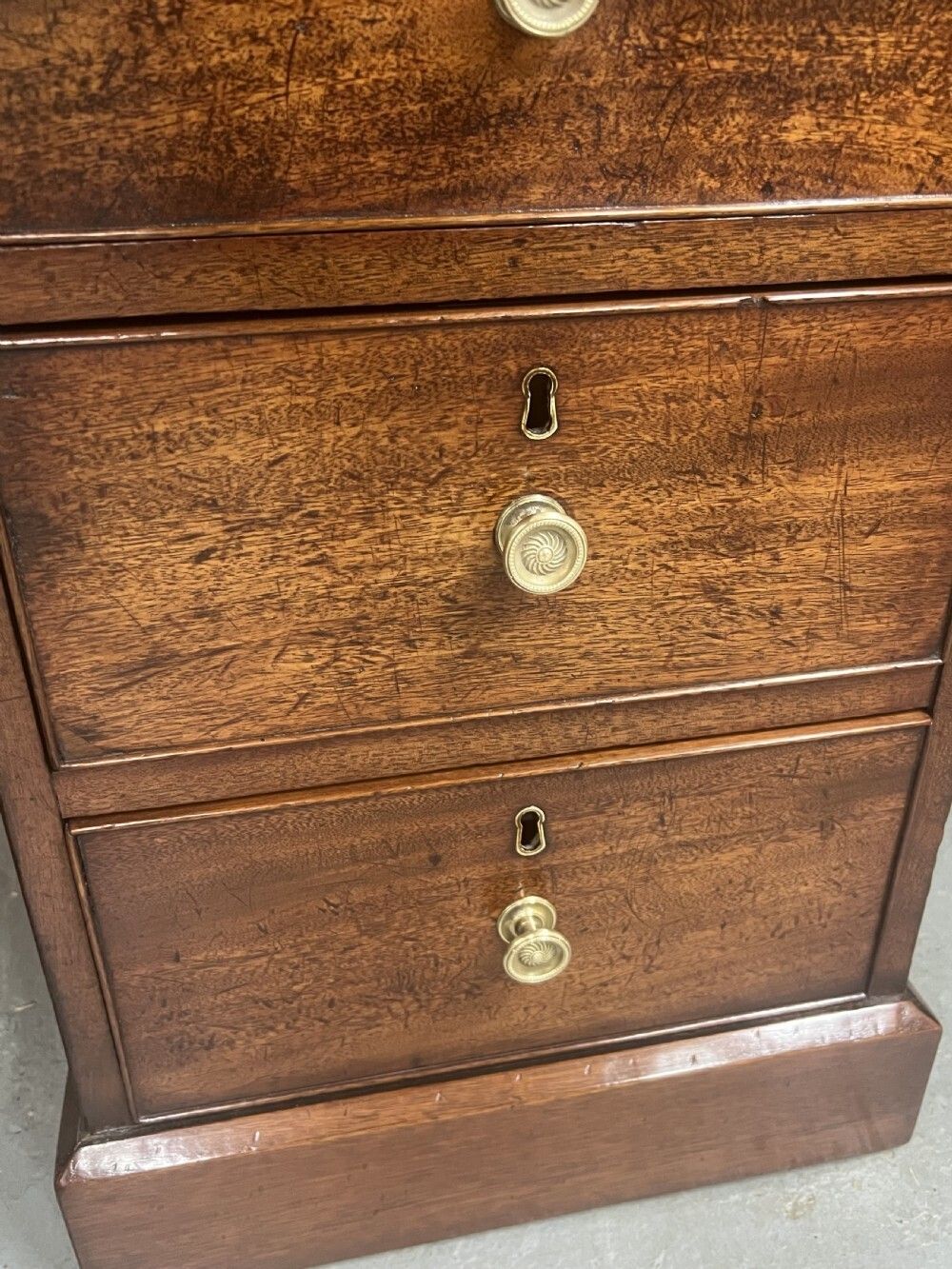 George III Mahogany 18 Drawer Partner's Desk photo buy