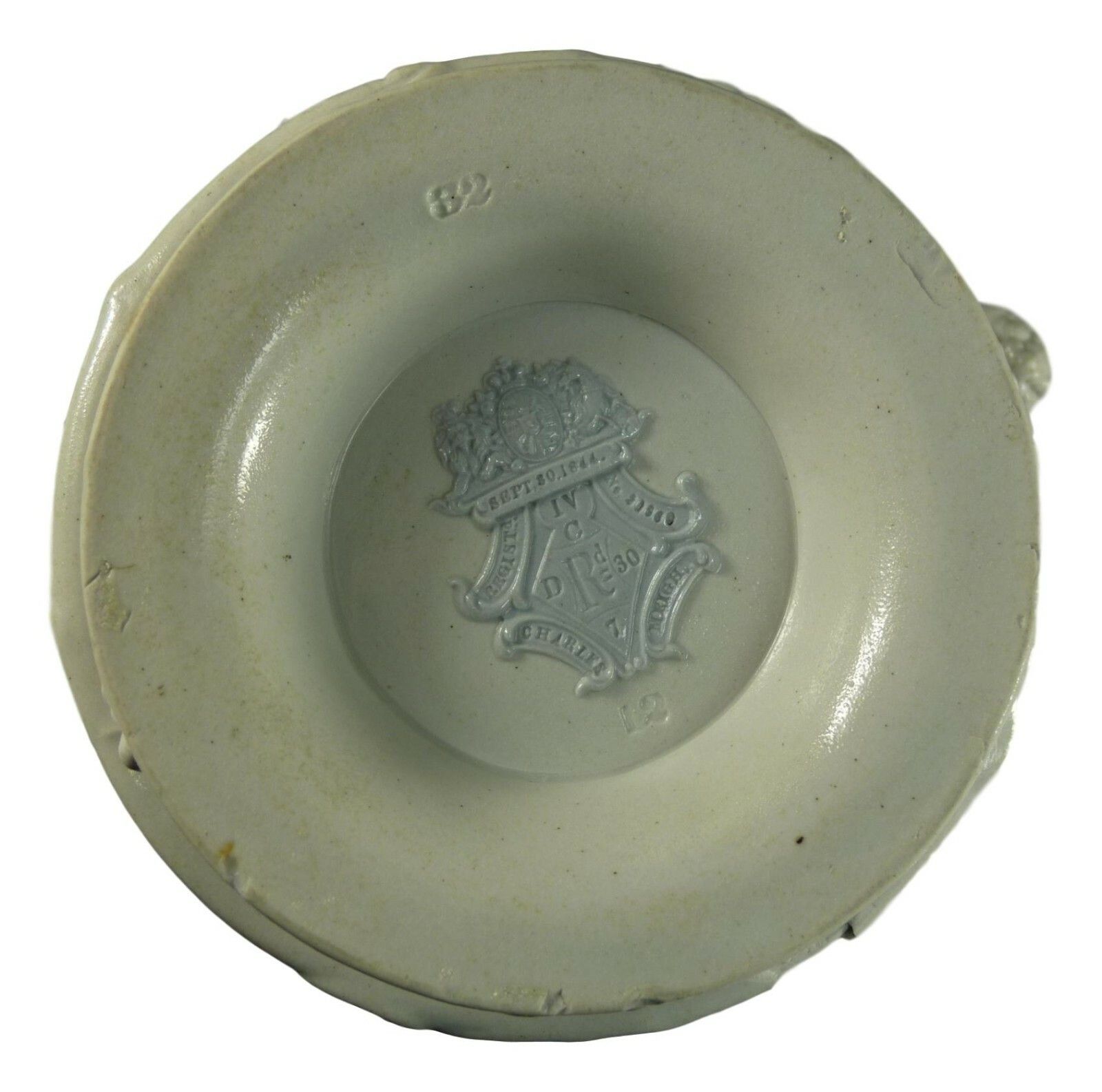 photo for sale Antique Charles Meigh Bacchanalian Dance Relief Moulded Jug 9 1/4" White 1844