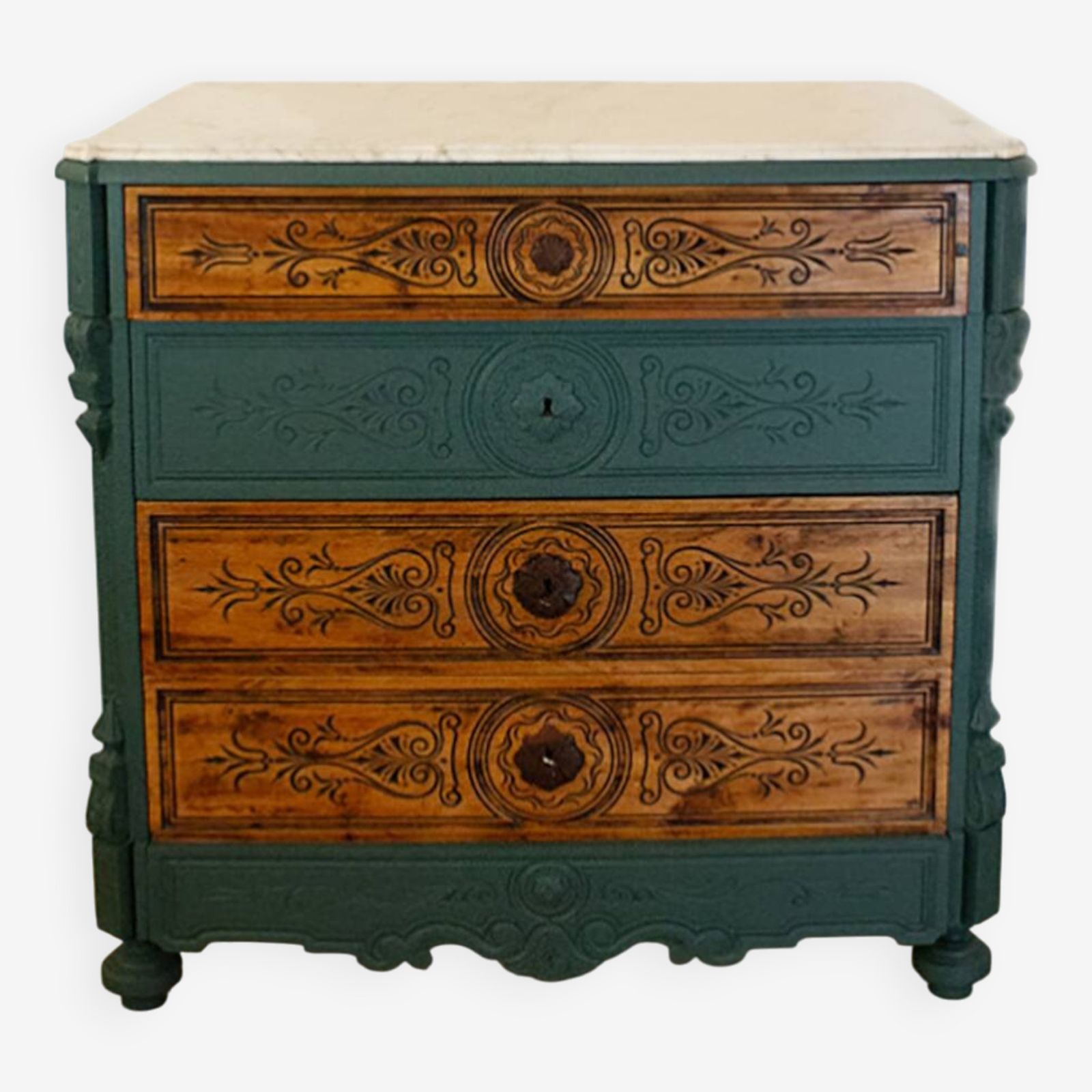 Antique Chest Of Drawers, Spain, 19th Century