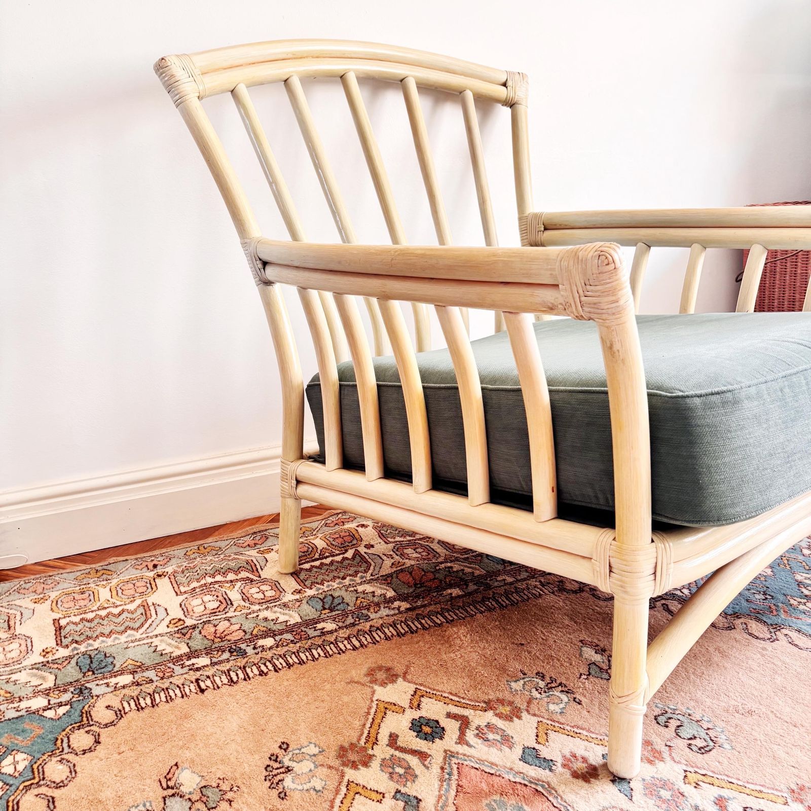Vintage Pair Of Cane Armchairs Angraves Of Leicester photo Furniture