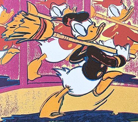 Andy Warhol, Donald Duck, 1980s, Print photo furniture