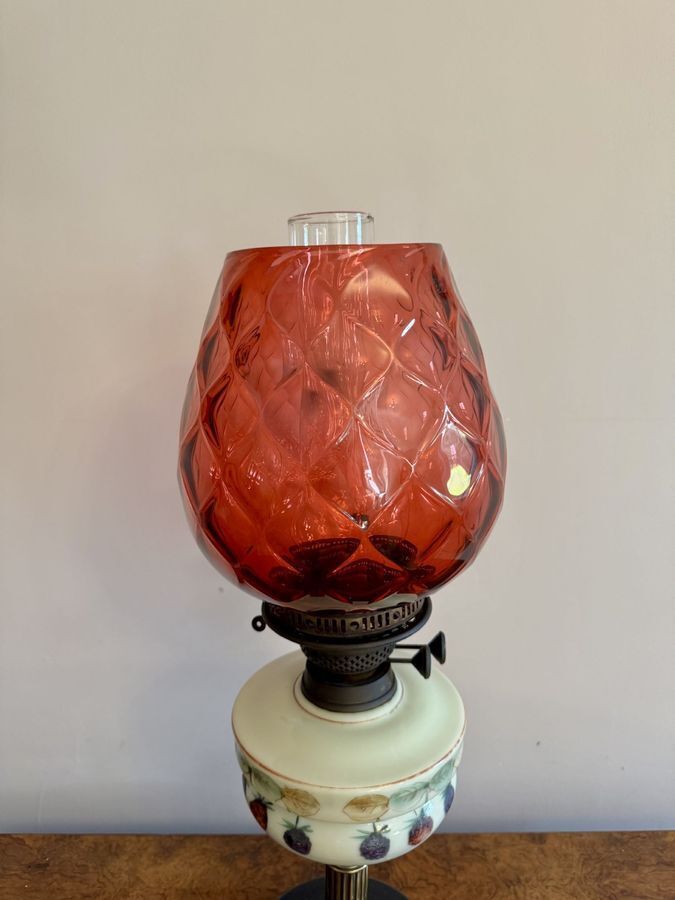 Wonderful Quality Victorian Oil Lamp photo furniture
