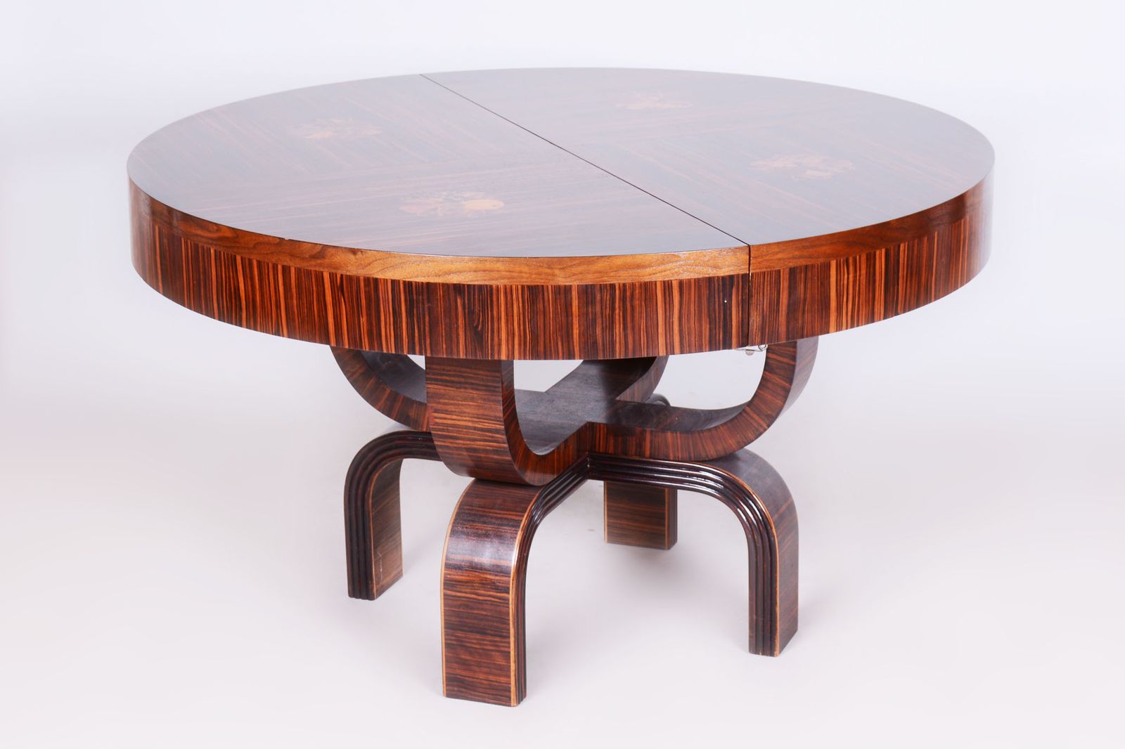 Restored Art Deco Extendable Table, By P. Follot, Ecole Boulle, France, 1920s