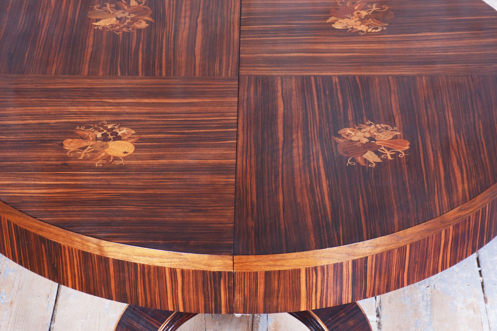 Restored Art Deco Extendable Table, By P. Follot, Ecole Boulle, France, 1920s photo vinterior