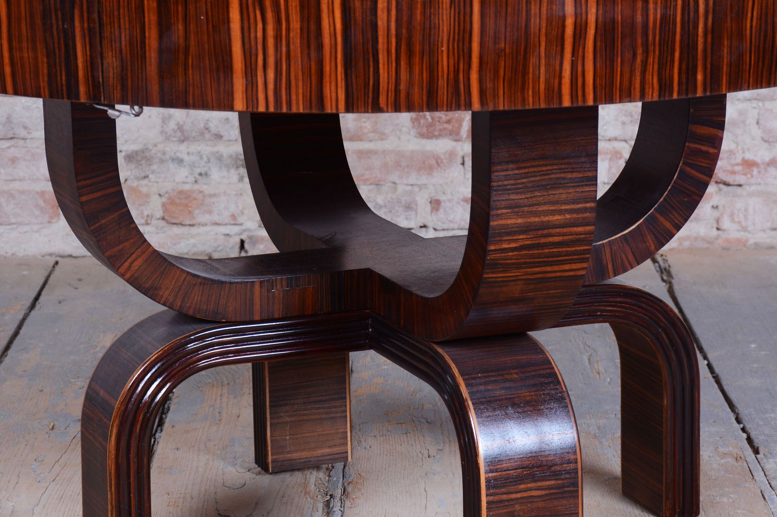 Restored Art Deco Extendable Table, By P. Follot, Ecole Boulle, France, 1920s photo buy
