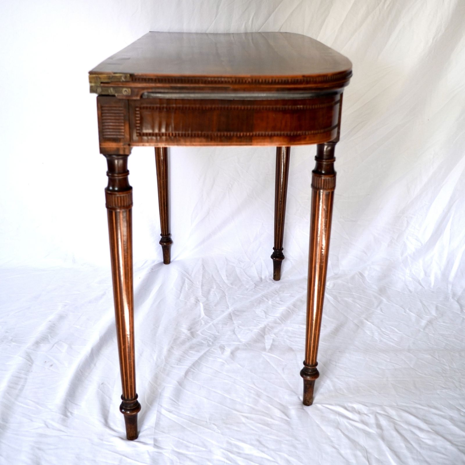 photo for sale Regency Rosewood And Burr Yew Crossbanded Card Table