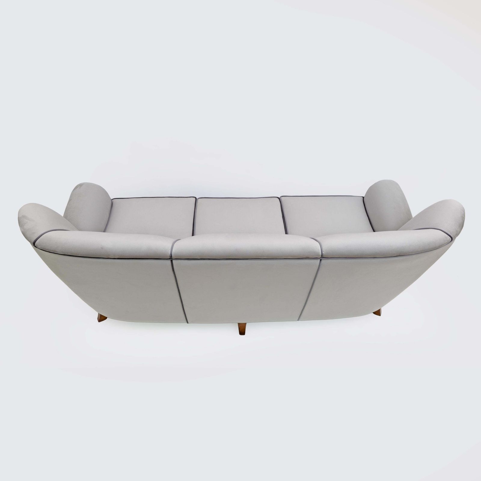Furniture Attributed Guglielmo Ulrich Art Deco Italian Velvet Sofa, 1940s photo