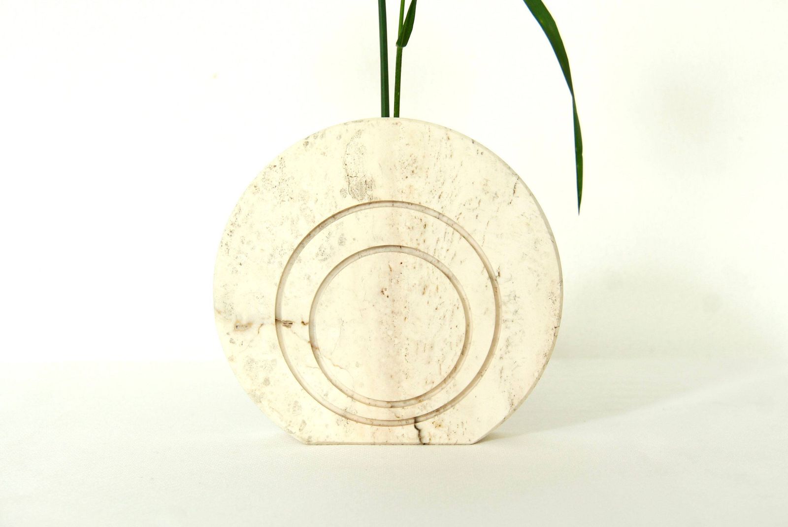 Geometria, Modernist Travertine Sculpture / Vase By Enzo Mari For F.Lli Manelli, Italy, 1970s photo buy