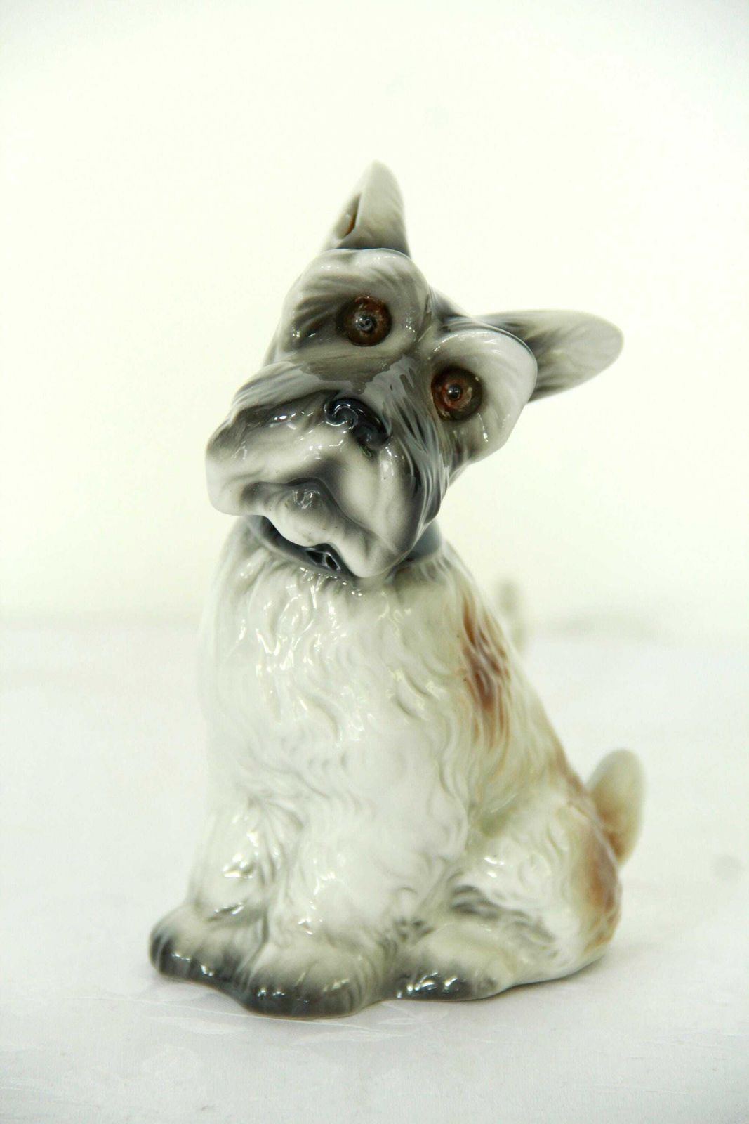 Billy, Scottish Terrier Porcelain Table Lamp, Italy, 1930s photo vinterior