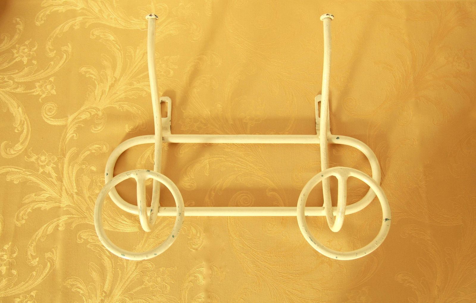 Fero, Antique Ivory Iron Coat Rack, Italy, 1930s photo 206.0