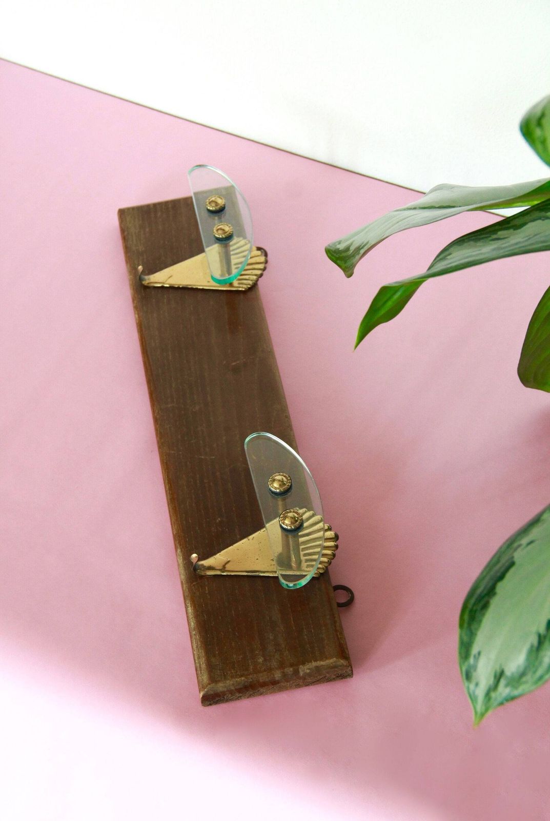 Crema, Antique Mid Century Coat Rack, Italy, 1940s