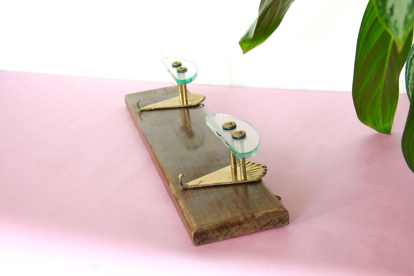 Crema, Antique Mid Century Coat Rack, Italy, 1940s photo for sale