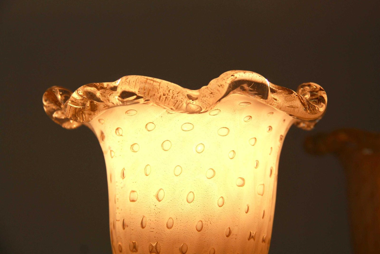 photo furniture Bottondoro, Murano Gold Barovier Table Lamps, Set Of 2, Italy, 1980s