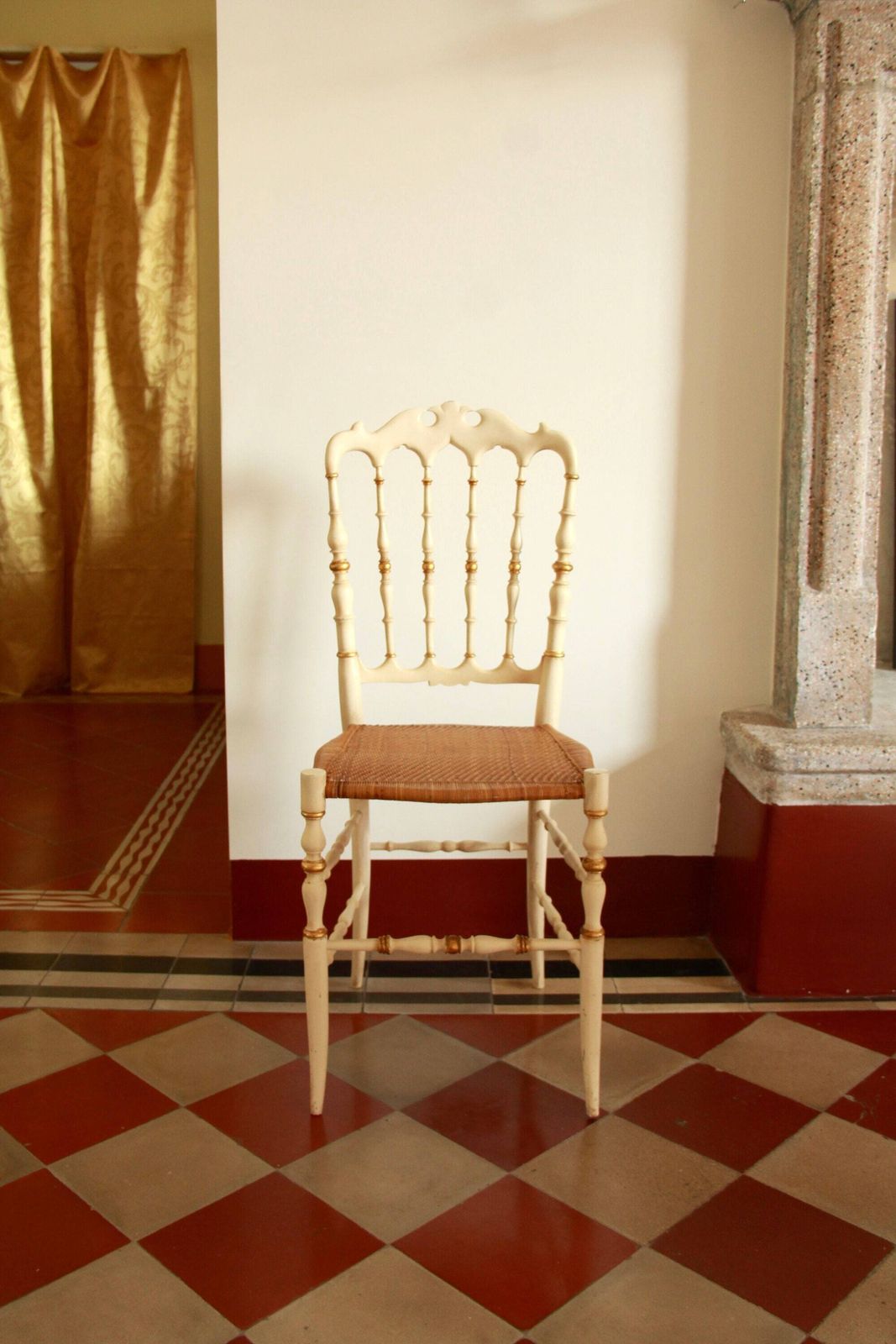 Parigina, Antique Chiavarina Chair, Italy, 1940s