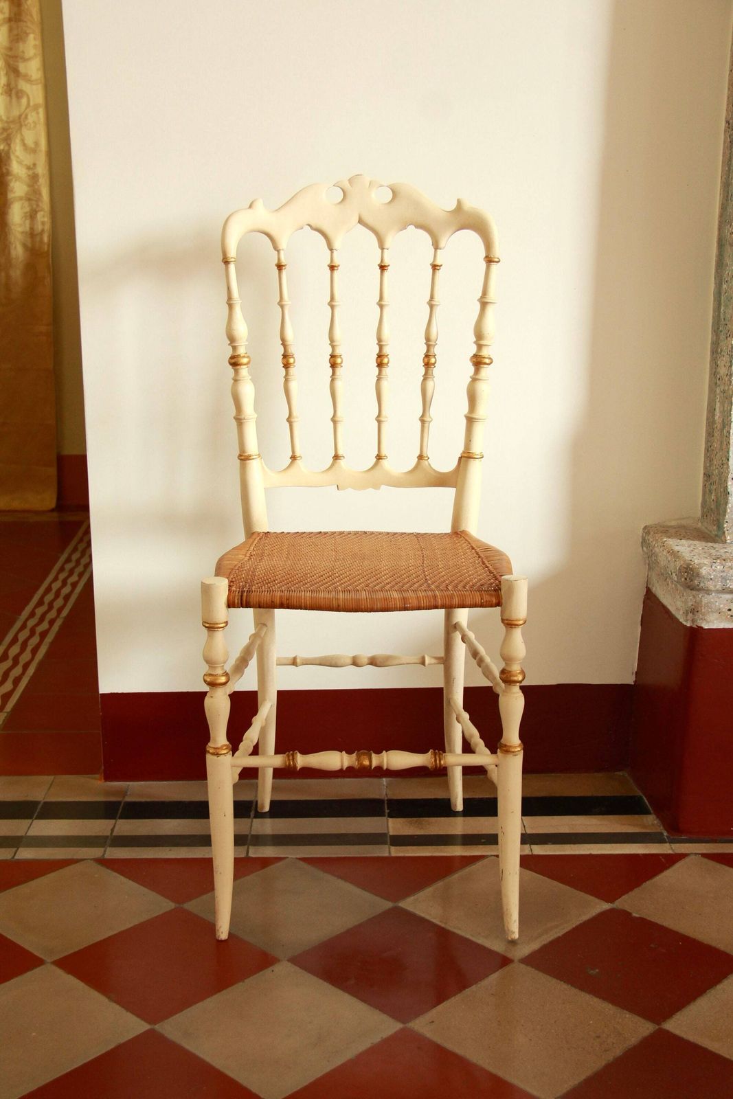 Parigina, Antique Chiavarina Chair, Italy, 1940s photo 415.0