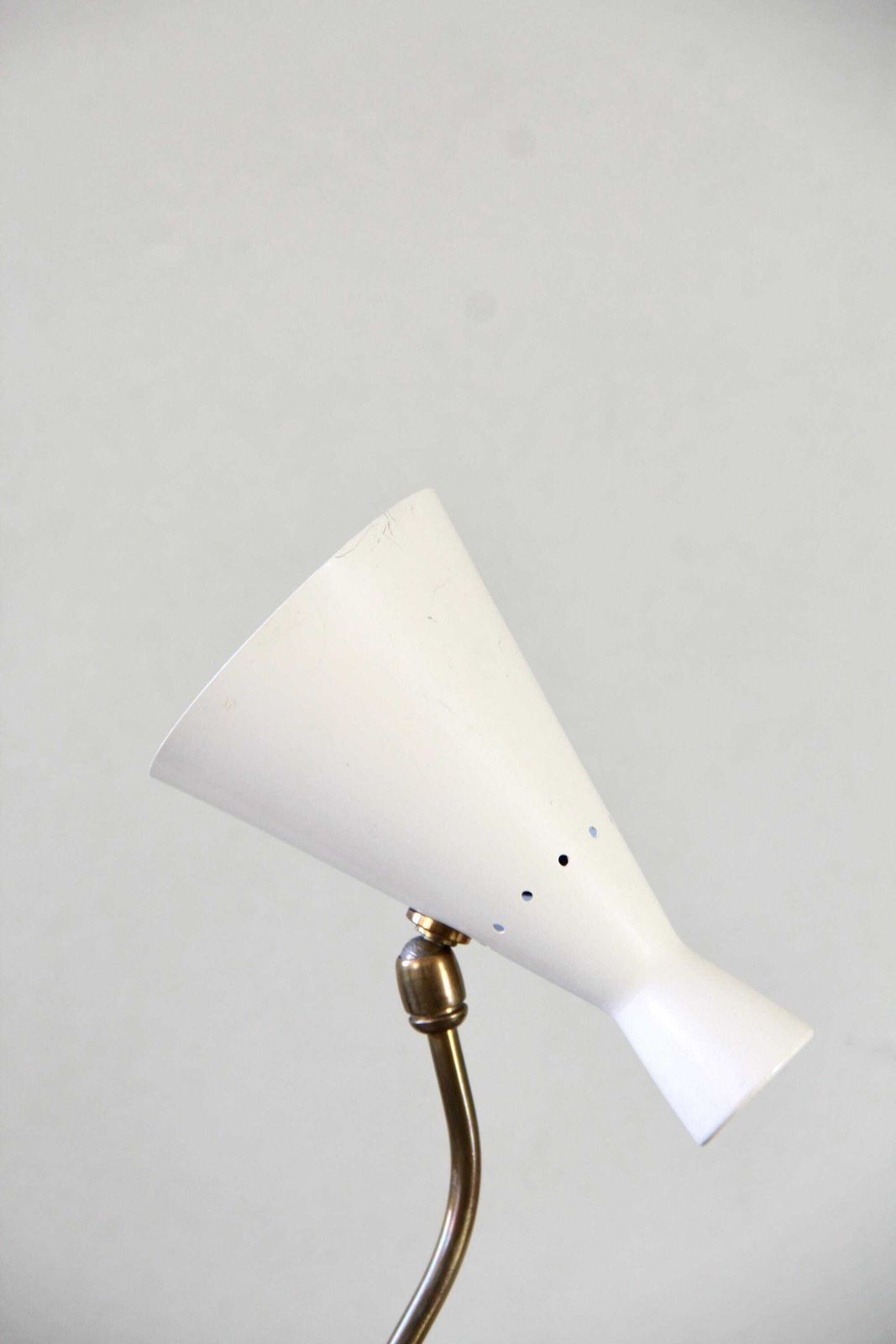 Bianca, Mid Century Diablo Stilnovo Table Lamp, Italy, 1950s photo 379.0