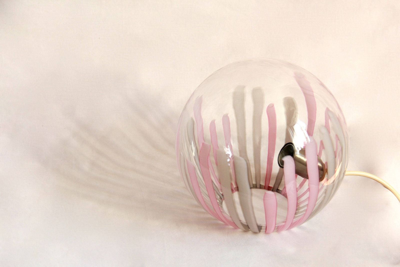 Bollicina, Vintage Pink Murano Lamp By La Murrina, Italy, 1970s