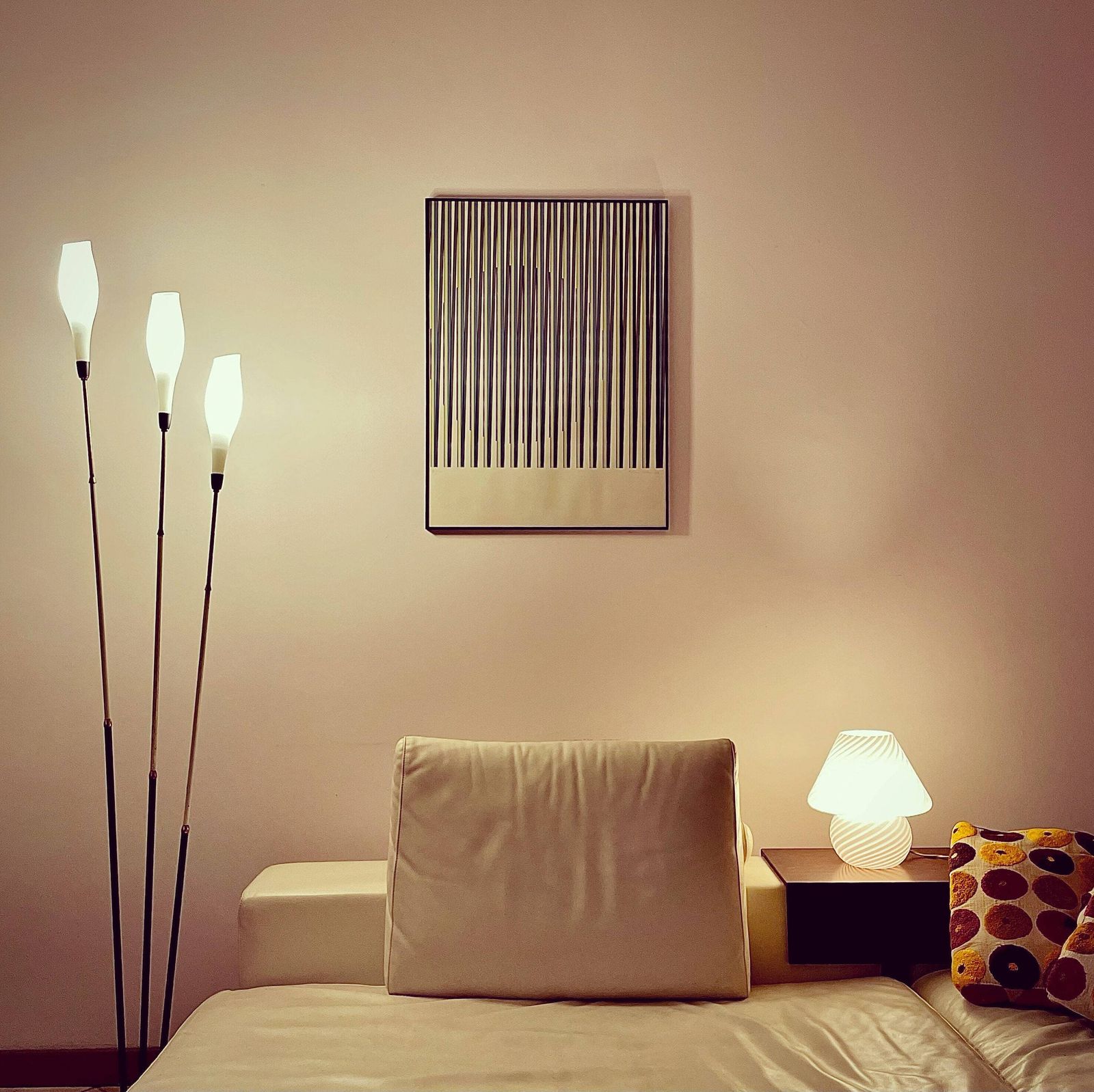photo for sale Calle, Mid Century Floor Lamp By Stilnovo, Italy, 1950s
