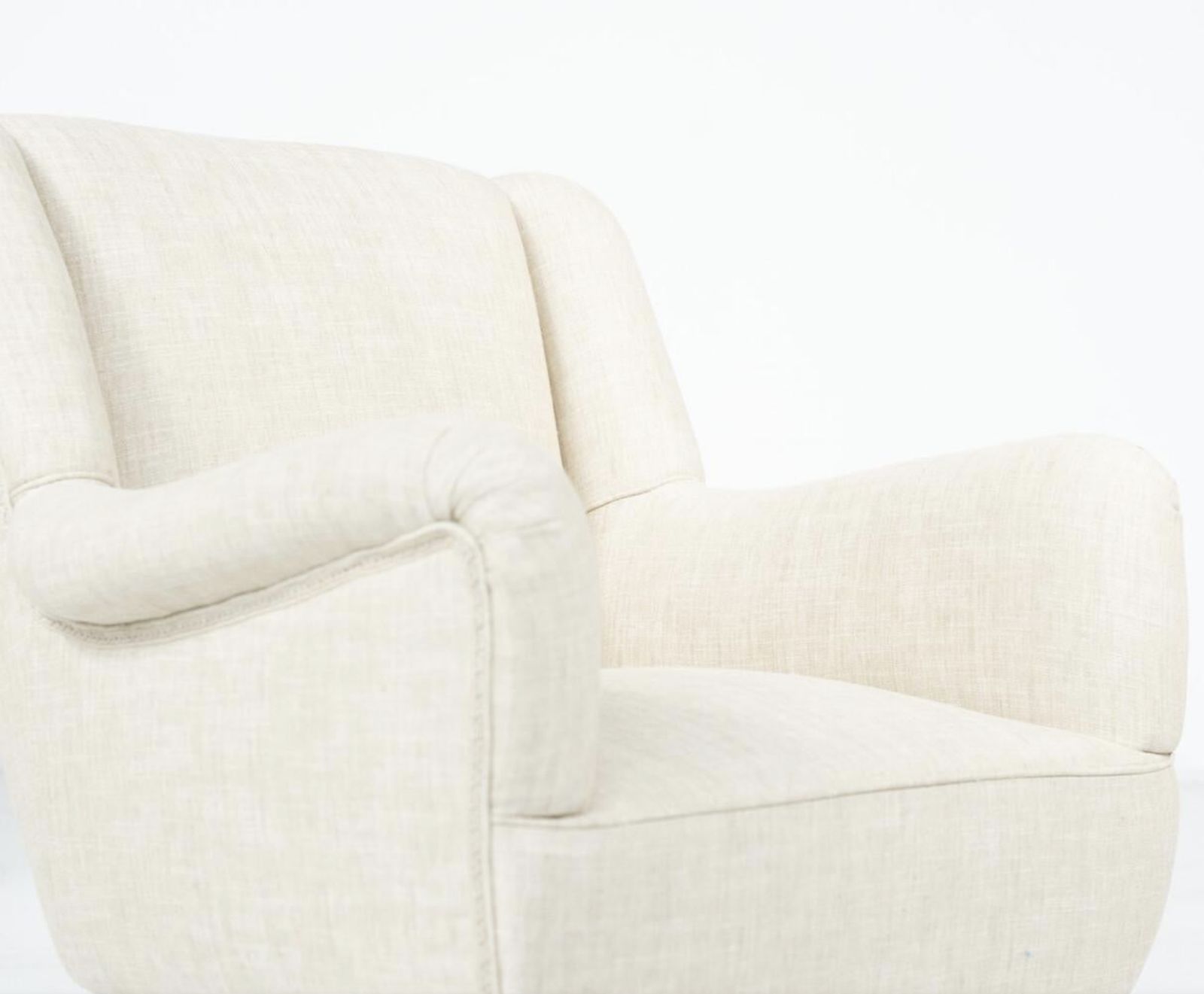 4250.0 Pair Of Mid Century Italian Armchairs, Italy, 1960s – New Upholstery photo