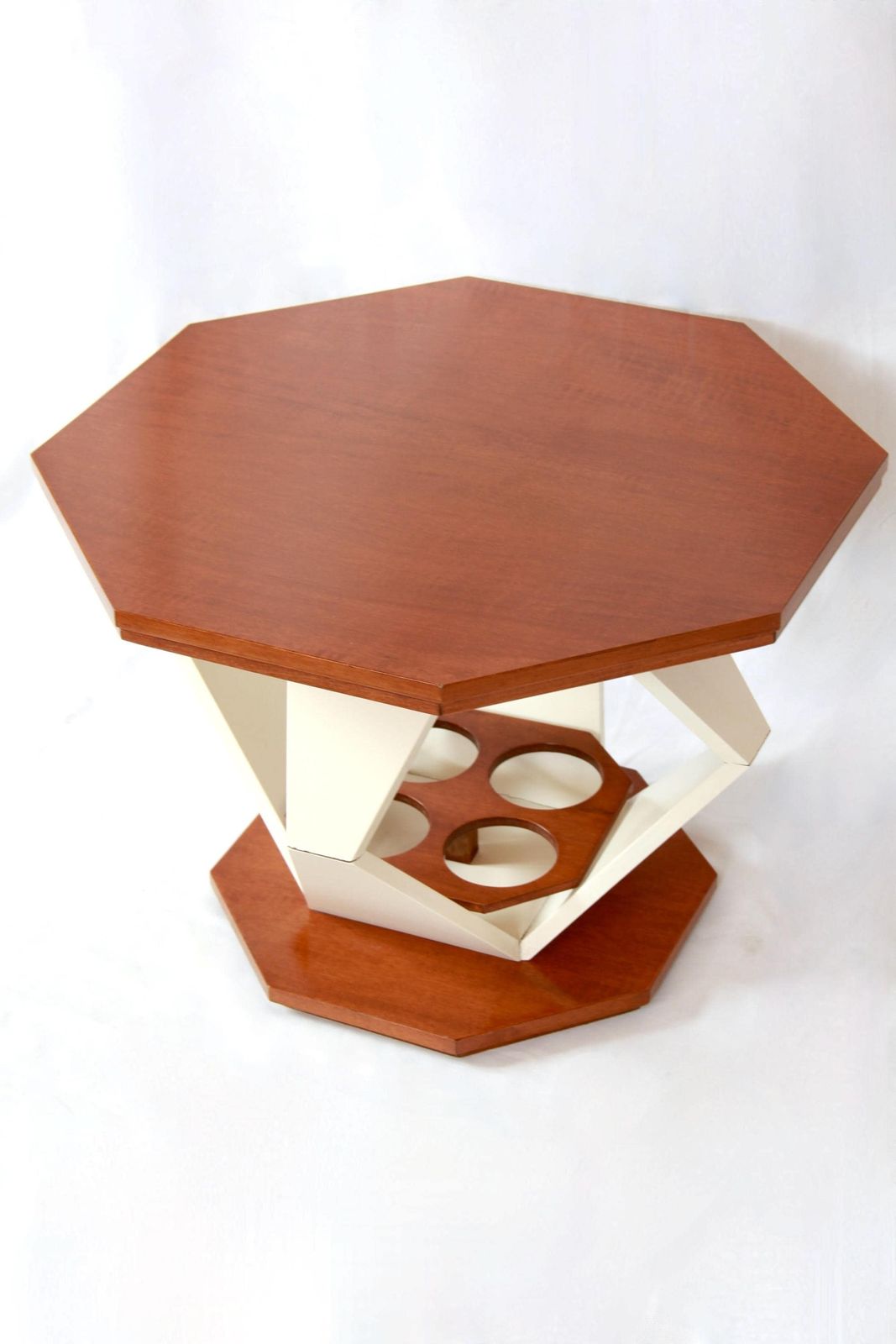 Otto, Vintage Space Age Coffee Table With Bottle Holder, Italy, 1970s photo Furniture
