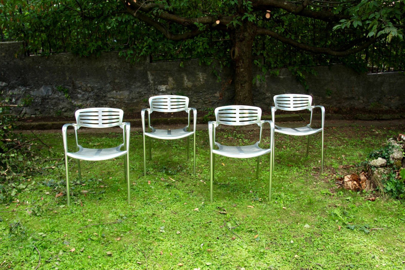 Toledo, Metal Chair By Jorge Pensi For Amat 3, Spain, 1980s