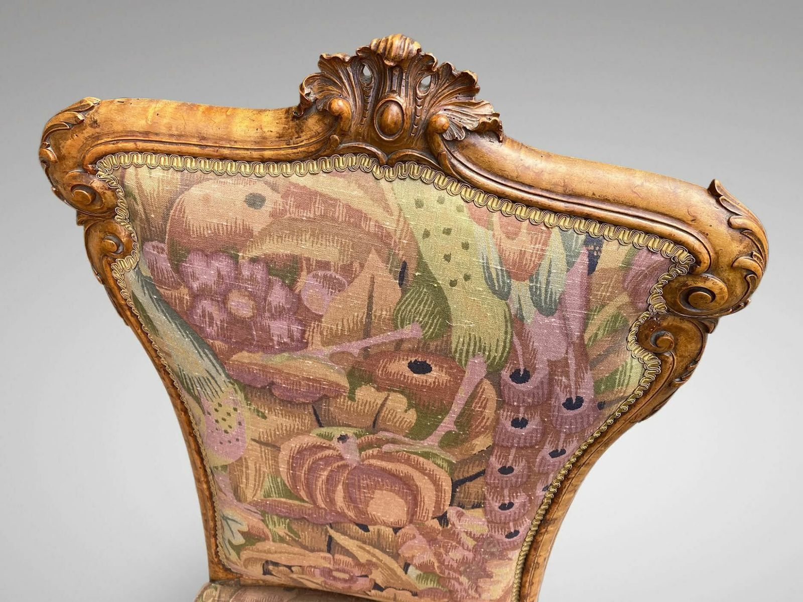 Stunning 19th Century Burr Elm Nursing Chair photo furniture