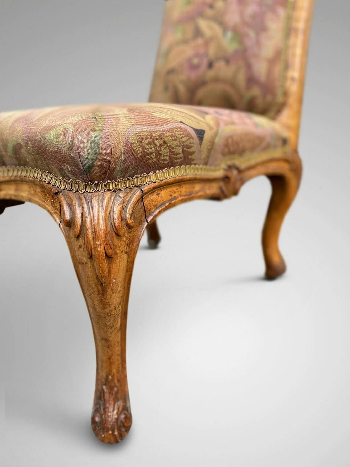 Stunning 19th Century Burr Elm Nursing Chair photo for sale