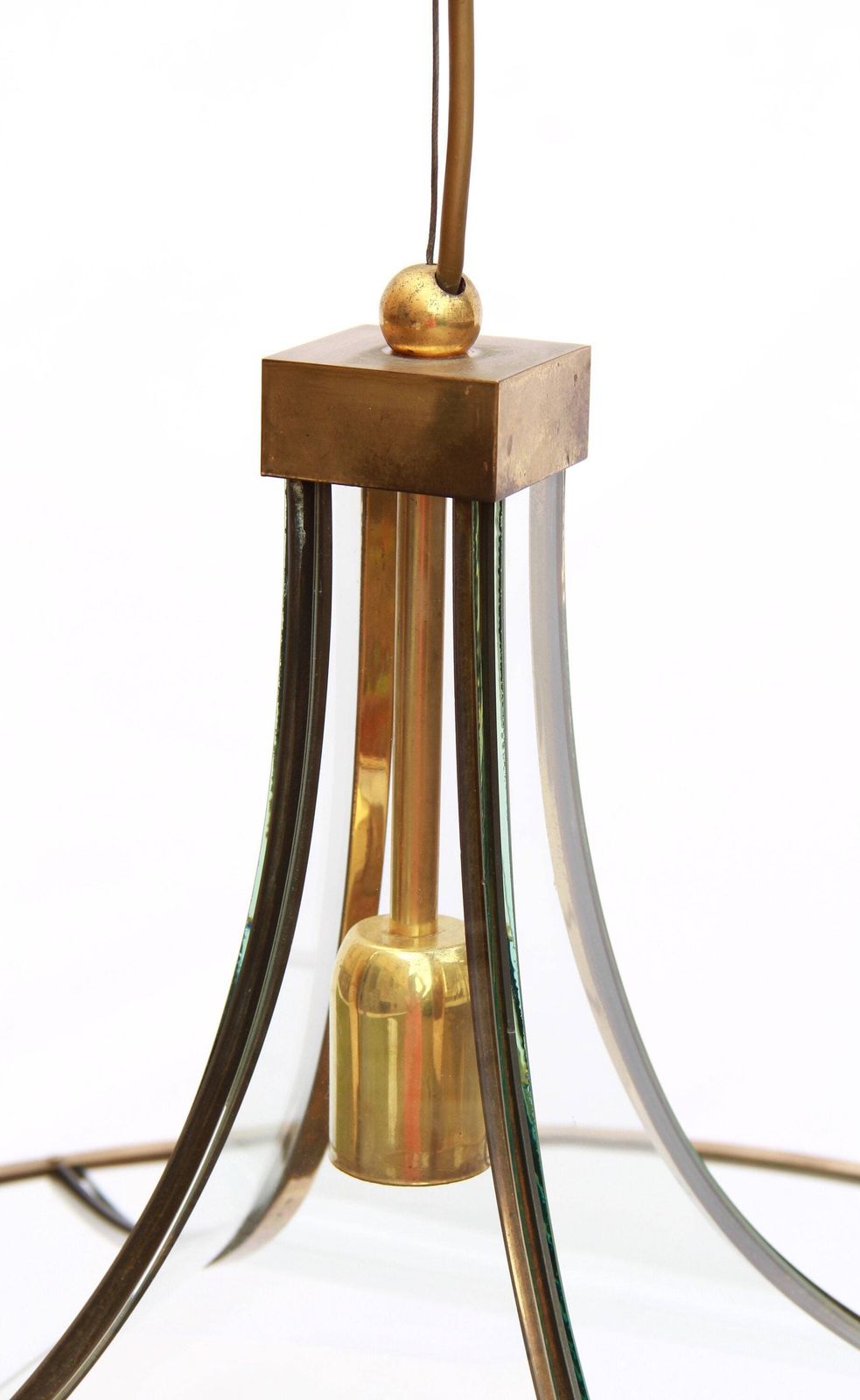 Pagoda, Vintage Large Size Ceiling Lamp Designed By Angelo Brotto For Esperia, Italy, 1970s photo 1038.0