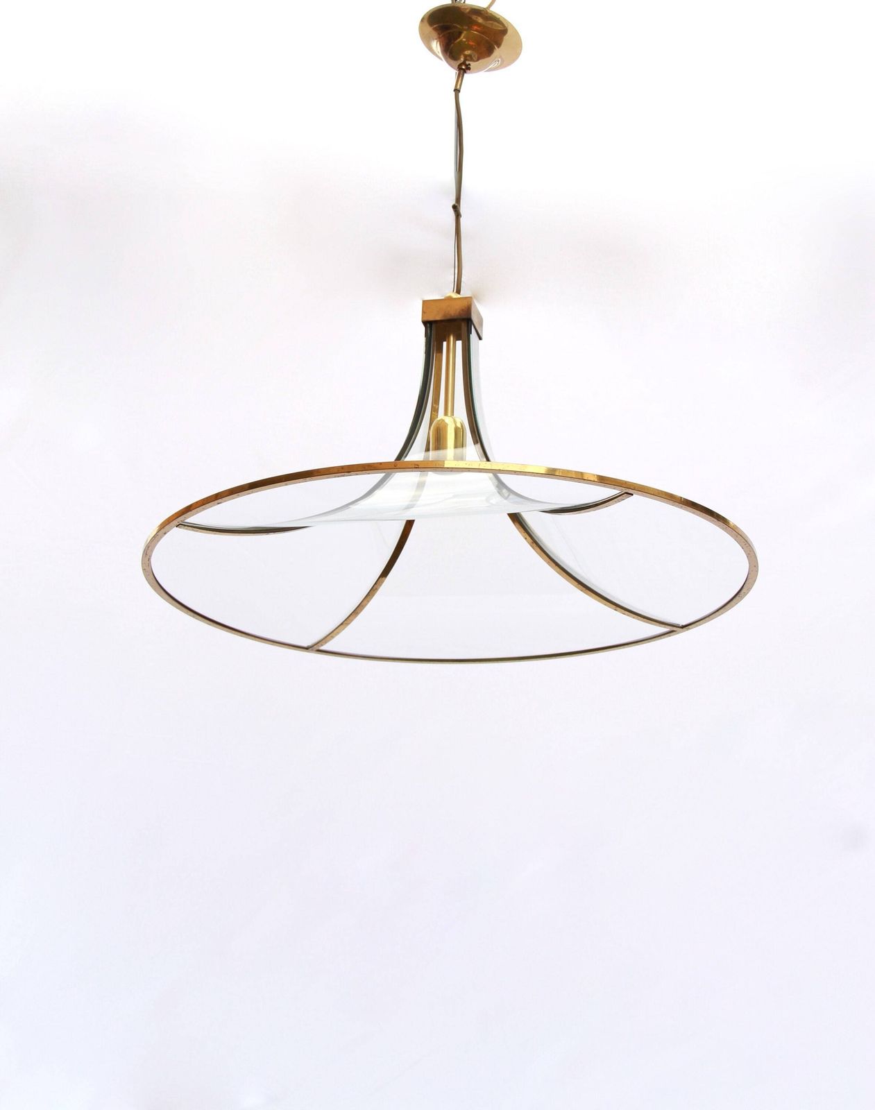Pagoda, Vintage Large Size Ceiling Lamp Designed By Angelo Brotto For Esperia, Italy, 1970s photo buy