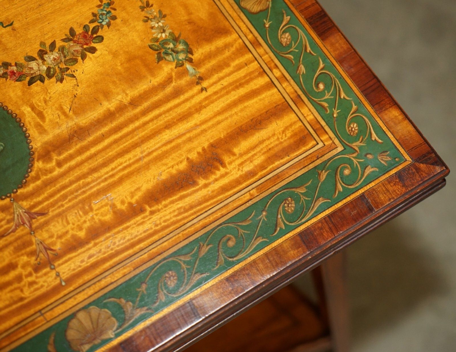 photo furniture Editors Choice Antique Howard & Son's Sheraton Revival Games Cards Side Table