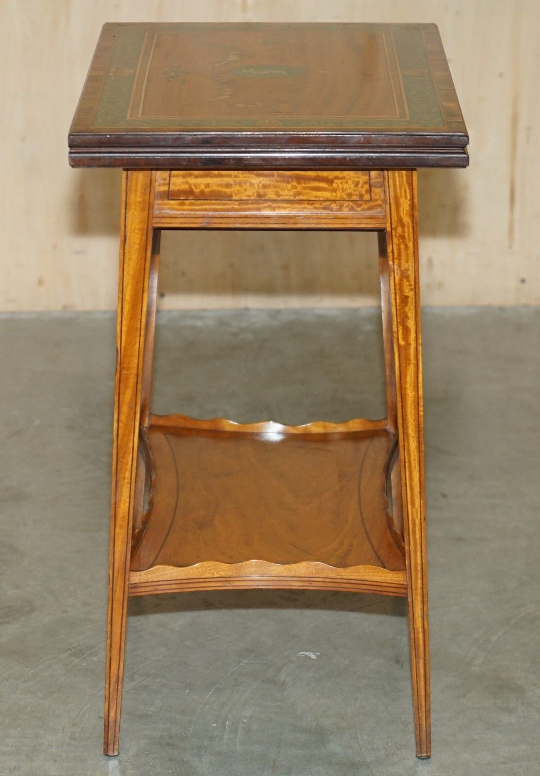 photo buy Editors Choice Antique Howard & Son's Sheraton Revival Games Cards Side Table