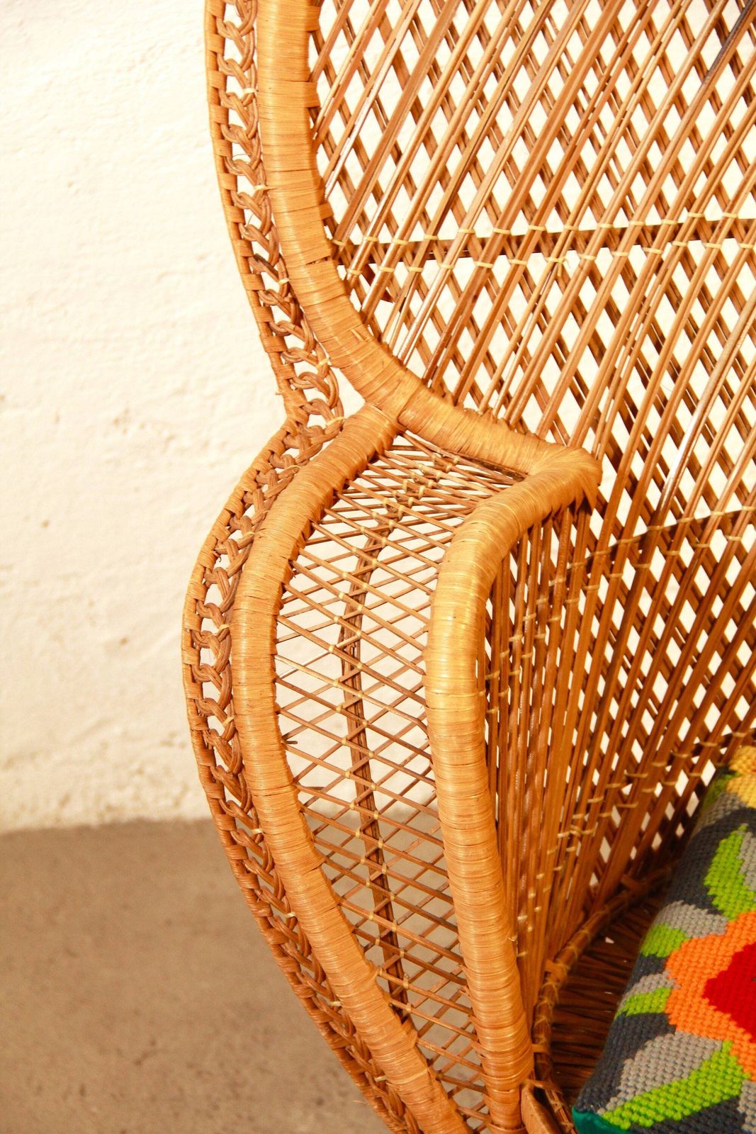 Beatrice, Vintage Peacock Chair, Italy, 1970s photo furniture