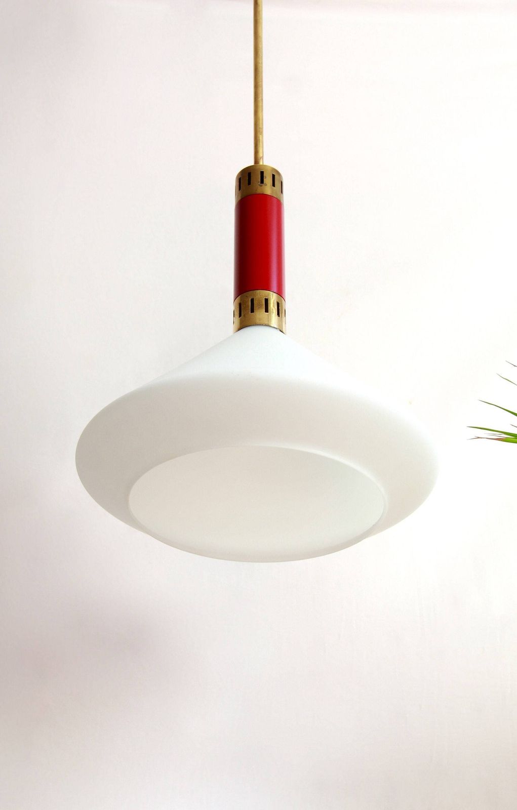 Grazia, Mid Century Ceiling Lamp, Italy, 1950s photo for sale