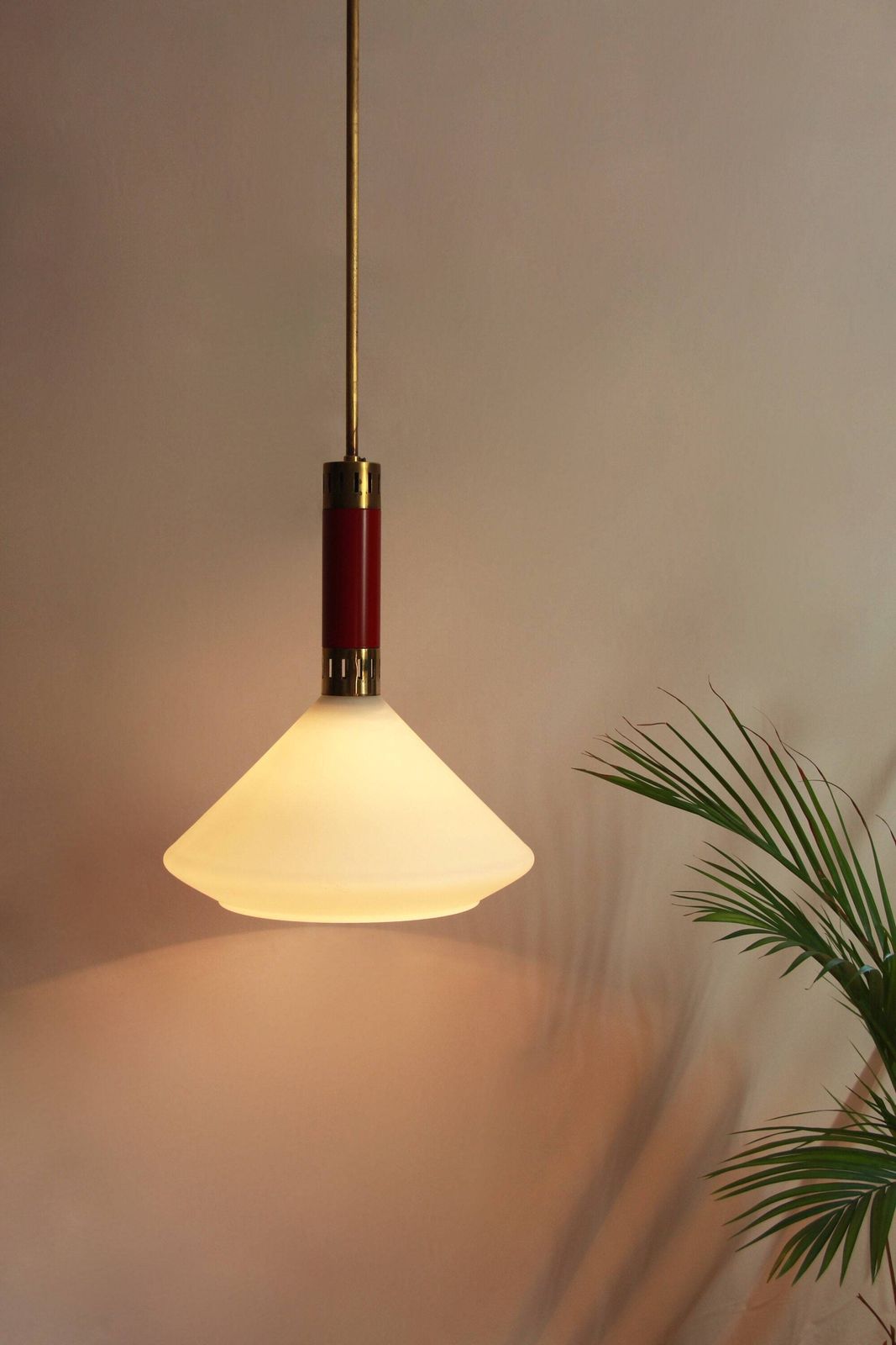 Grazia, Mid Century Ceiling Lamp, Italy, 1950s photo buy