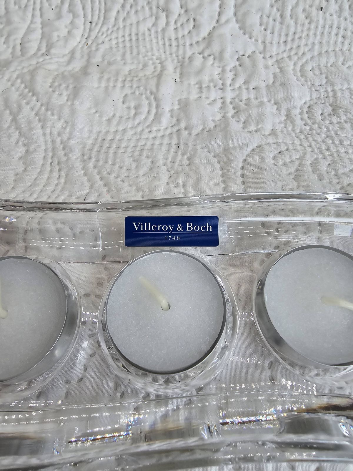 Villeroy & Boch 5 Candle Crystal Candle Holder photo vintage