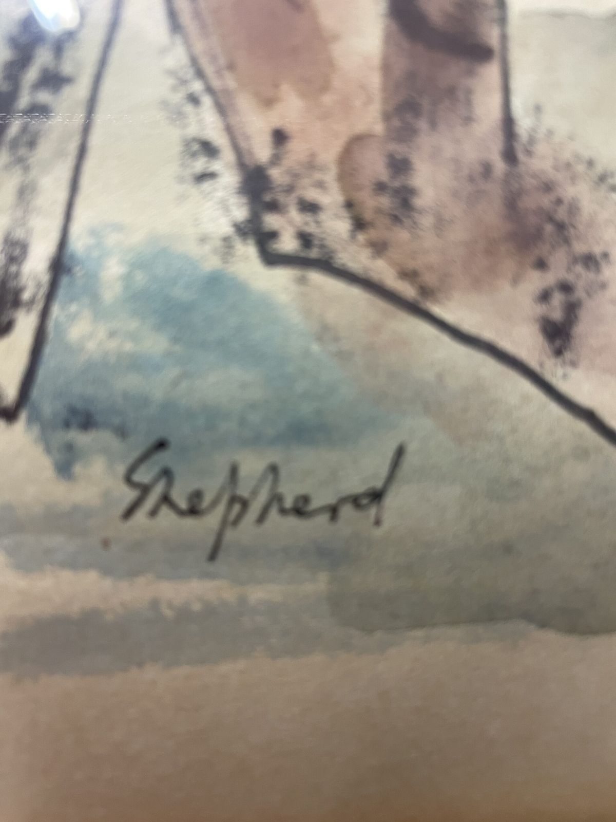 Portrait Of A Seated Model In Pen And Water Colour By Sydney D’horne Shepherd. (1909 To 1993) photo 350.0