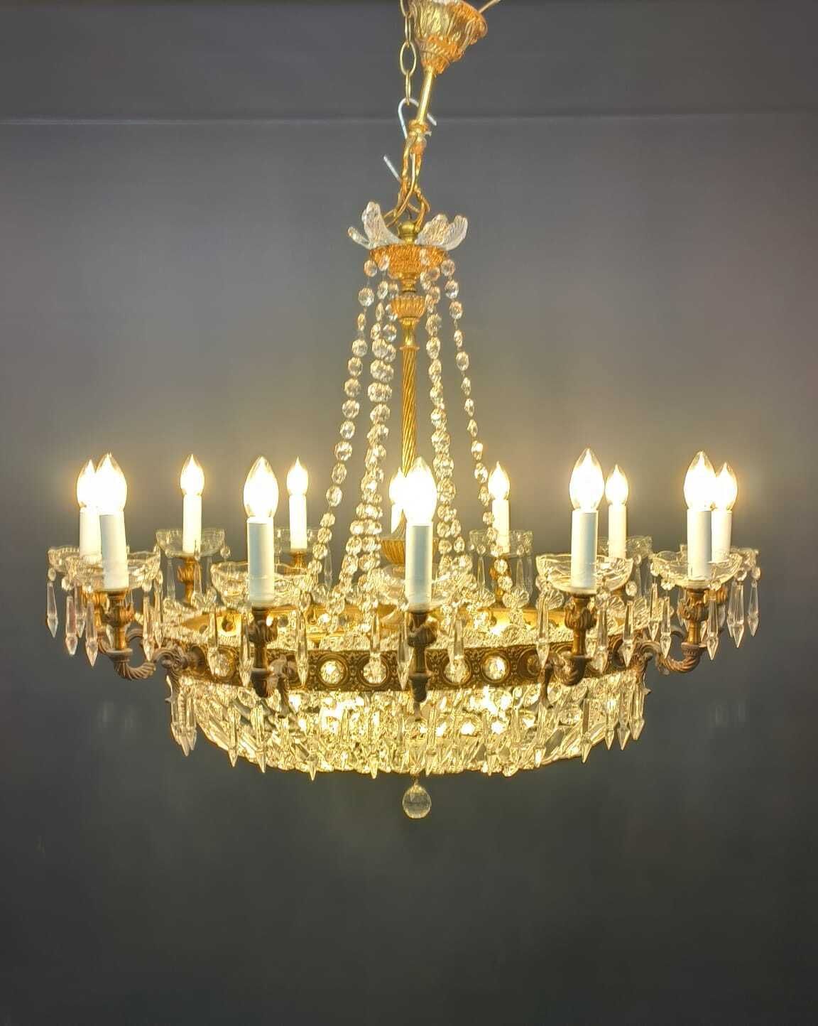 Grand Boat Shaped Chandelier From Italy (Circa 1940) photo furniture