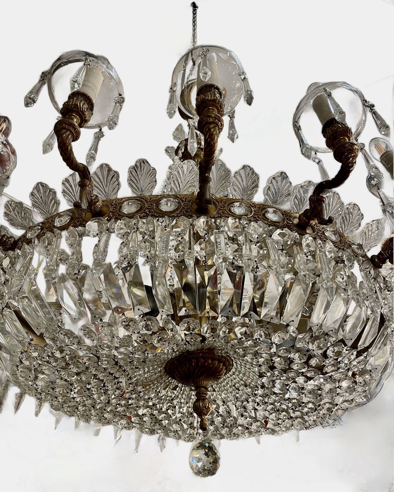 Grand Boat Shaped Chandelier From Italy (Circa 1940) photo 1800.0