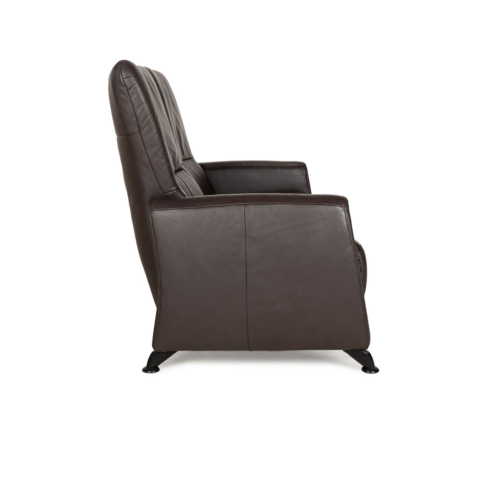 photo furniture Canapé 2 places Himolla 4562 en cuir brun gris