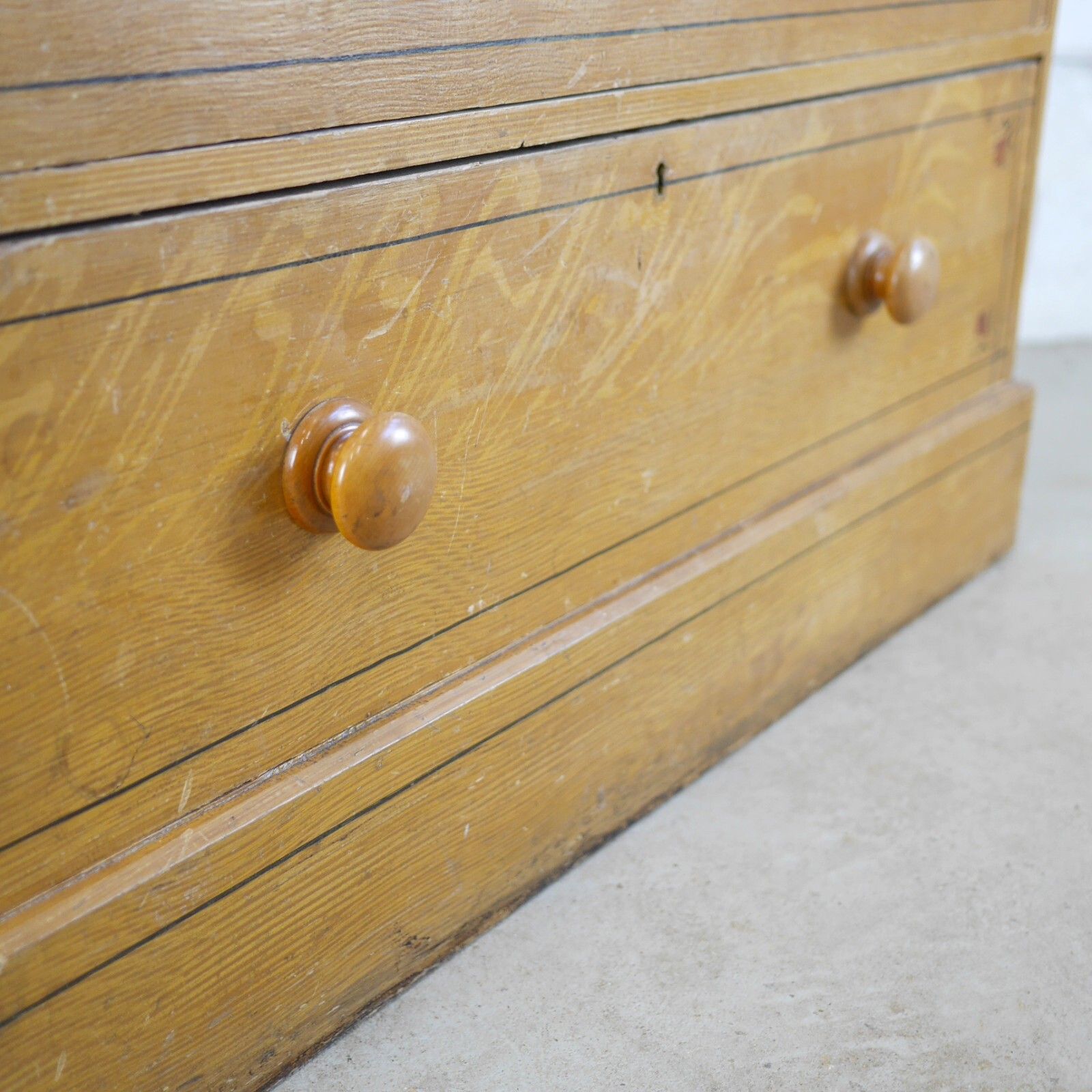 Aesthetic Movement Scumble Pine Chest Of Drawers Antique 19th Century #102838 photo vintage