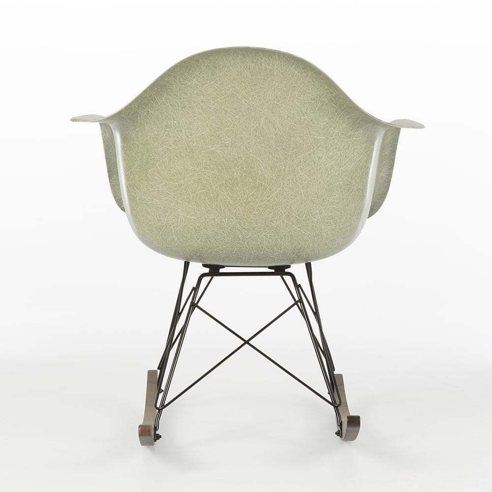 Seafoam Herman Miller Vintage Original Eames Rar Rocking Arm Chair photo for sale