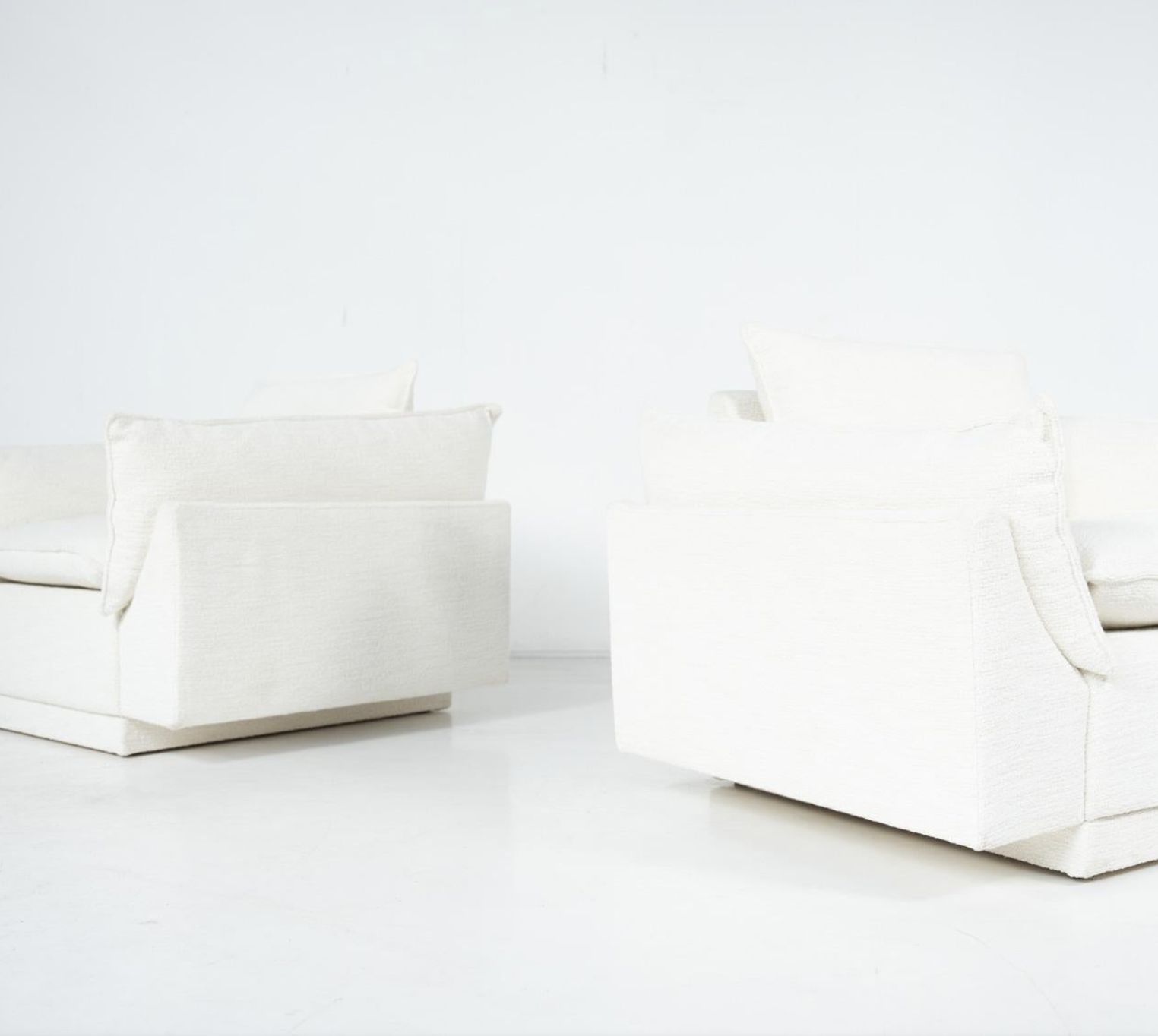 photo vinterior Pair Of Armchairs “Cado” By Gunnar Gravesen And David Lewis Divano, Italy, 1970