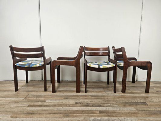 Vintage Beech And Fabric Dining Room Chairs, 1970s, Set Of 4 photo furniture