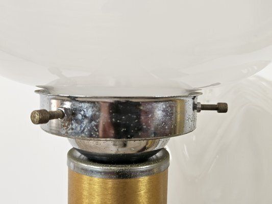 photo buy Mid Century Murano Glass 3 Light Floor Lamp In Wood And Metal, 1970s