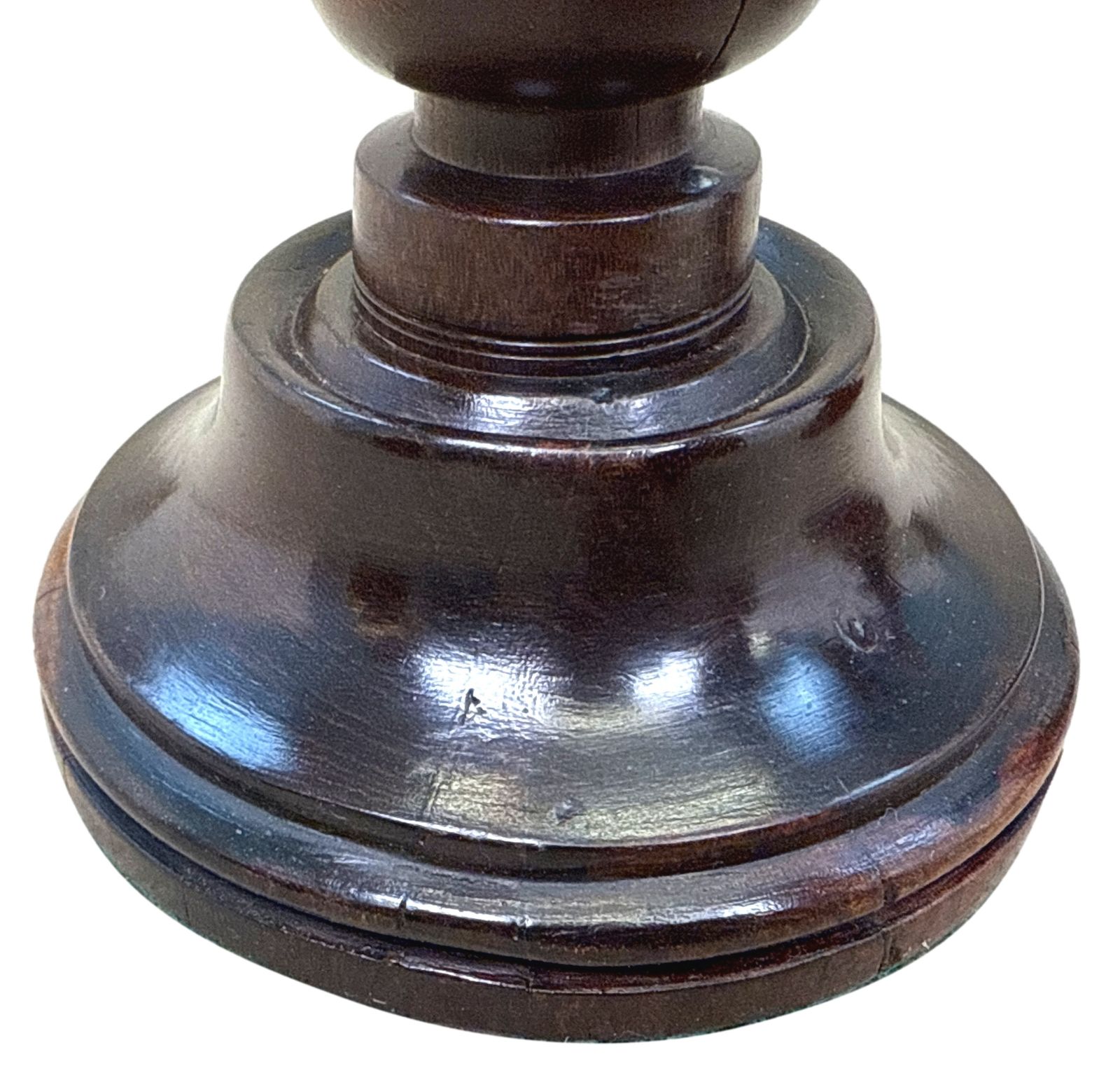Pair Of 19th Century Lignum Vitae Treen Candlesticks (England, Circa 1830) photo buy